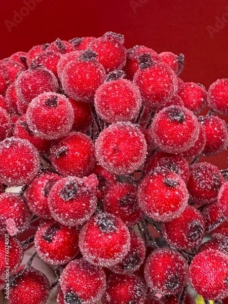 Obraz raspberries on a white background