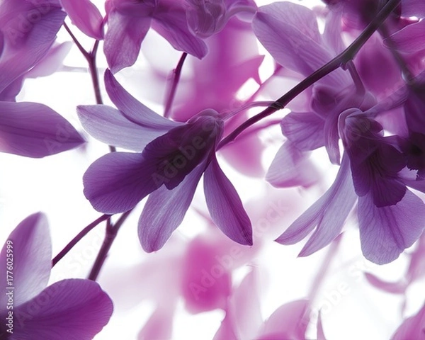 Obraz Closeup Purple Orchid Flowers