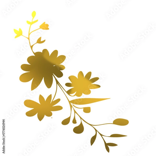 Obraz flower silhouette black useful for your projects 1 (5).eps