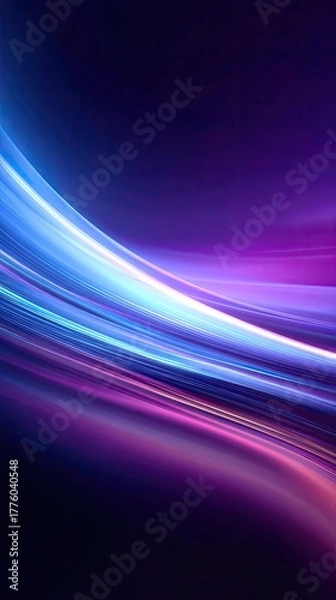 Obraz Abstract Light Trails Design With Purple And Blue Hues
