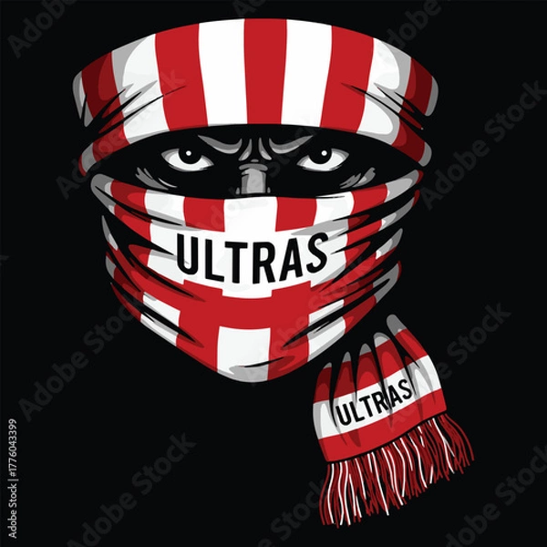 Fototapeta hooligan and ultras desing for tshirt dan logo