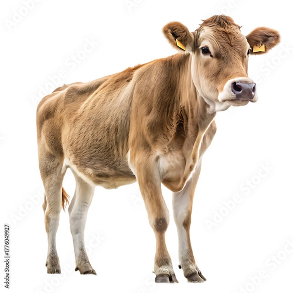 Fototapeta Stunning Guernsey Cow: A Detailed Look at this Gentle Breed