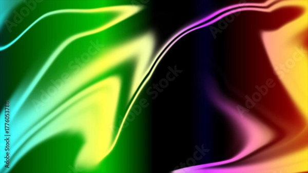 Fototapeta Vibrant Abstract Flowing Color Spectrum Background with Smooth Liquid Waves and Dynamic Energy Gradient for Modern Design