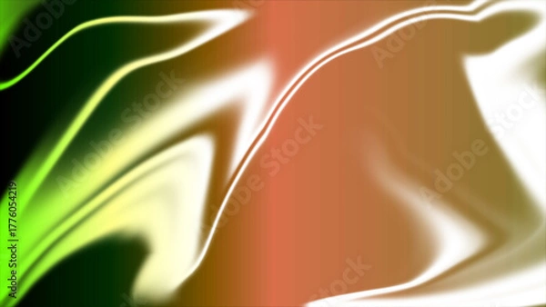 Fototapeta Dynamic Liquid Flow Abstract Background Design with Smooth Color Blending and Luminous Wavy Gradient Patterns