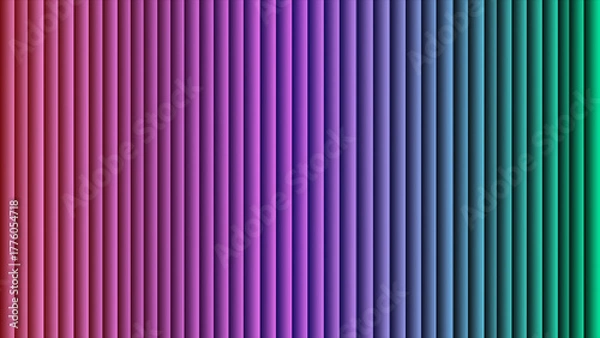 Obraz Vibrant Gradient of Vertical Stripes with a Smooth Color Transition