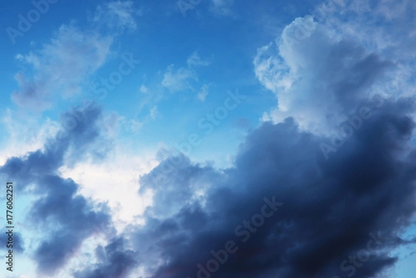 Obraz Sky landscape with clouds in pastel colors