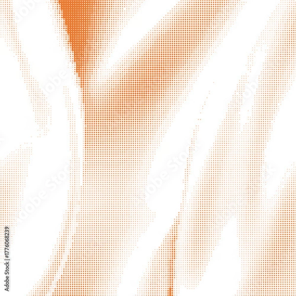 Obraz Polka dot red black gradient halftone pattern
