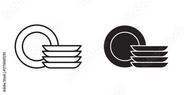 Obraz plates icon