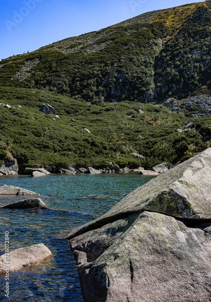 Obraz Sudetes, Giant Mountains, Śnieżne Kotły, Schneegruben, Szklarka, Kamienczyk, wodospad, Karkonosze, Sudety