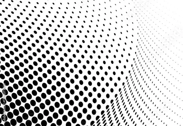 Obraz Black and white halftone texture
