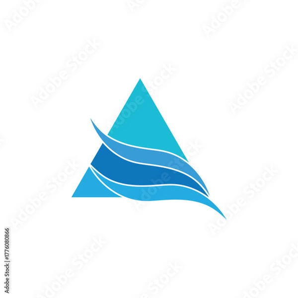 Obraz Wave logo vector symbol template design