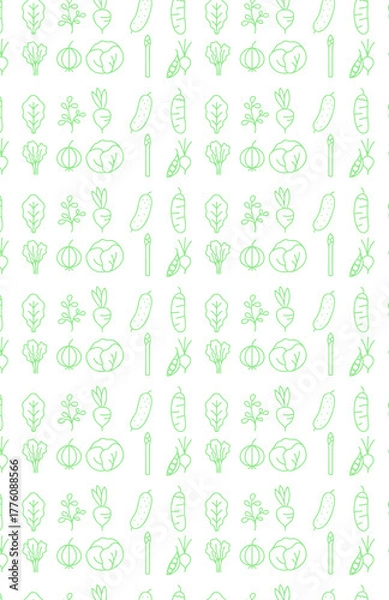 Fototapeta Green Innovation Pattern – Eco Science Icons on Gradient Background, Nature Meets Technology – Minimalist Green Science Motif Wallpaper, Sustainable Discovery – Seamless Eco-Tech Symbol De