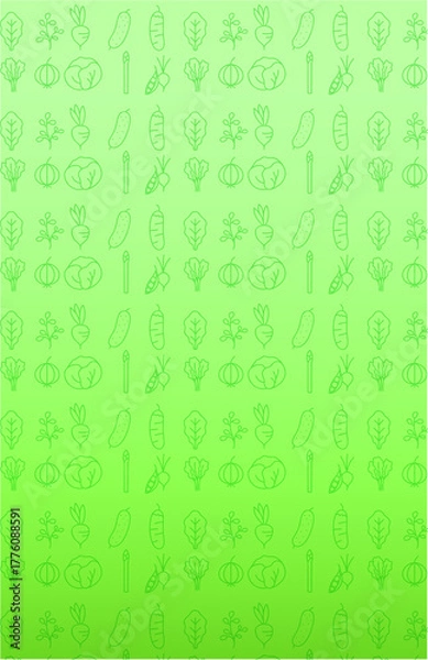 Fototapeta Green Innovation Pattern – Eco Science Icons on Gradient Background, Nature Meets Technology – Minimalist Green Science Motif Wallpaper, Sustainable Discovery – Seamless Eco-Tech Symbol De