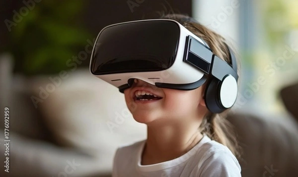 Fototapeta Virtual reality programming and tech experiences for tech enthusiasts, combining innovation with exciting digital worlds. A forward-looking concept highlighting the future of technology, Generative AI