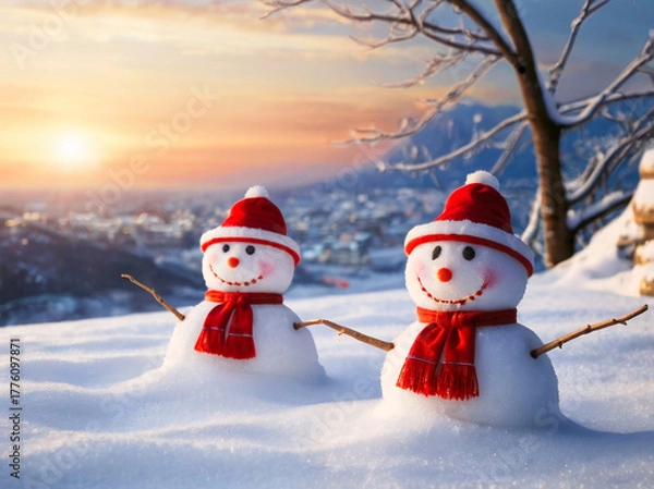 Obraz 暖かい雪だるま