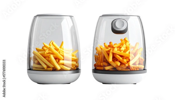 Obraz Portable Transparent Cooking Air Fryer — isolated on transparent background