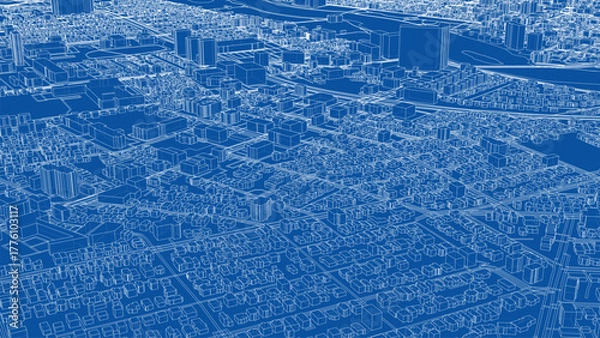 Obraz Urban Blueprint Design