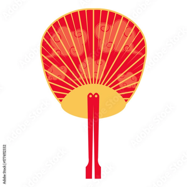 Obraz Lunar New Year Folding Fan