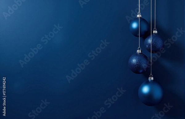 Fototapeta blue christmas background