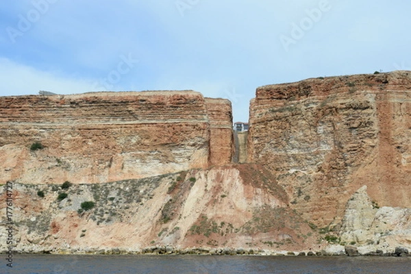 Obraz Steep Black Sea coast in Sevastopol