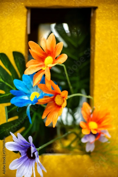 Obraz Color Framed: A Bloom Beyond the Box