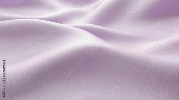 Fototapeta Soft Lavender Fabric Waves With Gentle Light And Shadows textile curves