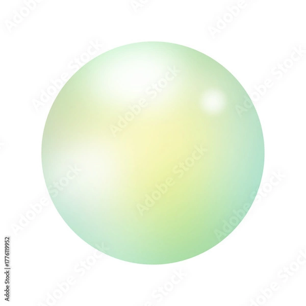 Obraz Gradient Sphere Pastel Bubble 3d Rendering, bubble, ball, button, PNG, transparent
