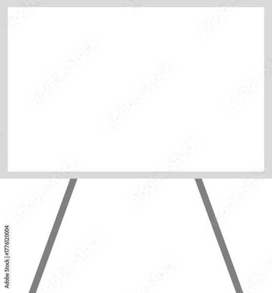 Fototapeta Blank whiteboard on an easel