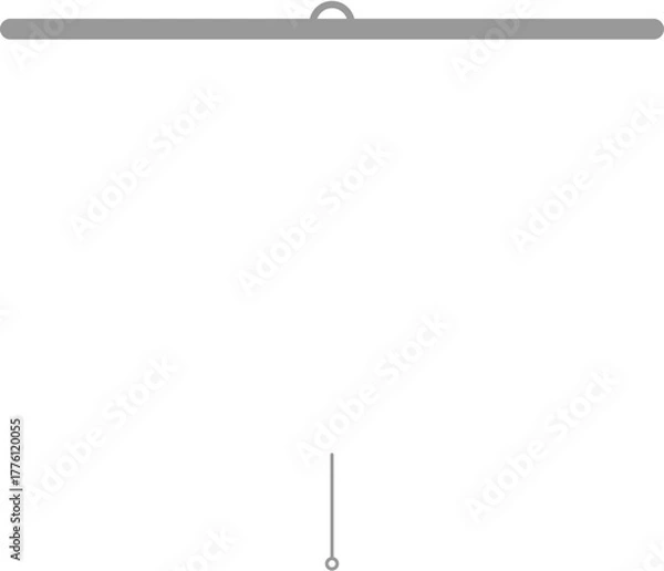 Fototapeta White blank screen projector