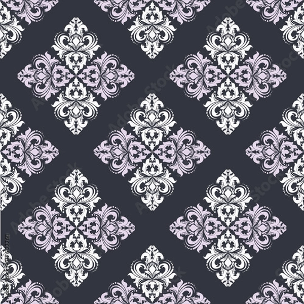 Fototapeta Seamless floral pattern designed for background, wallpaper, decoration, fabric, clothing.