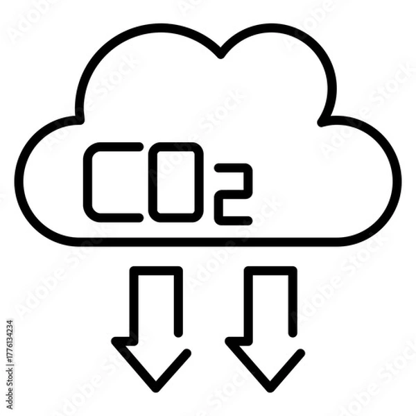Obraz CO2 Emissions Icon