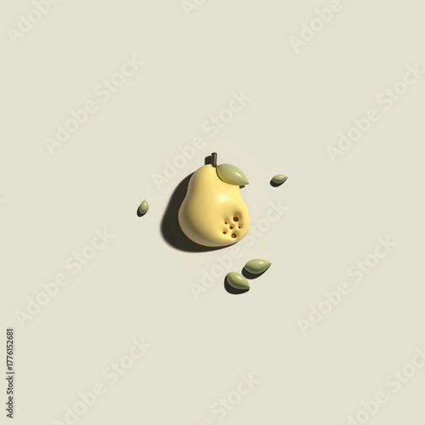 Obraz pear 3D object