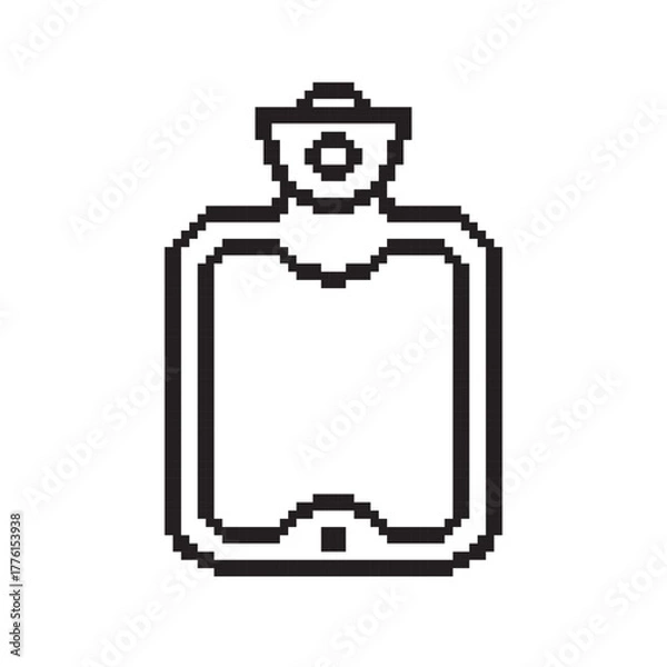 Obraz perfume pixel art, vector illustration on isolated background.