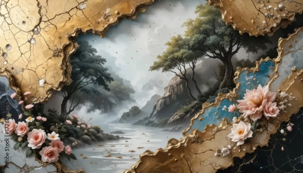 Obraz 3d modern art wallpaper