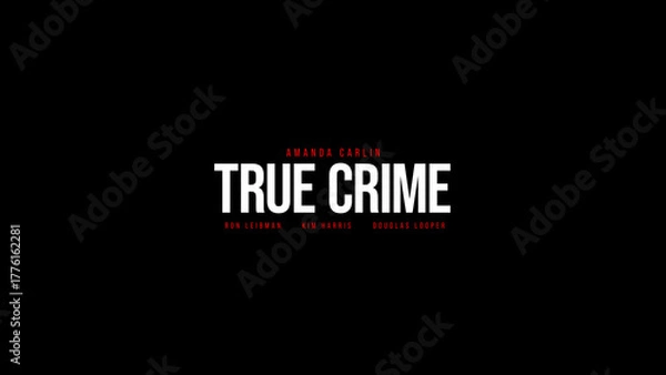 Fototapeta Typography Cinematic 1