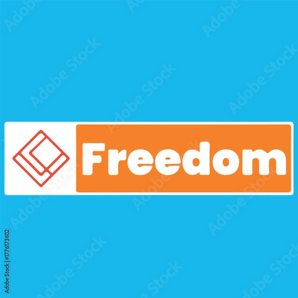 Obraz Freedom Logo Design