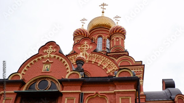 Obraz St. John the Baptist Monastery, founded in 1688. Astrakhan, Russia
