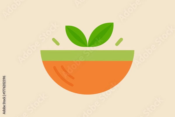 Fototapeta vegan bowl minimal background
