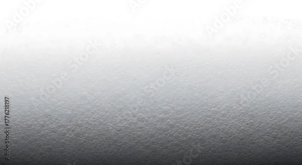 Obraz Close-up of Bubbles on Surface in Gray and White Tones