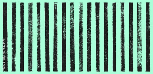 Fototapeta Grunge linocut stripes streaks lines, relief printing thin rectangle shapes rough textured set. Artistic dividers borders text backgrounds collection. Paint roller stains, lino ink grungy remains