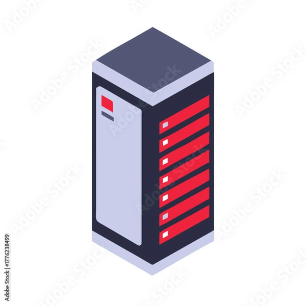 Obraz Server tower icon Material SVG Icon