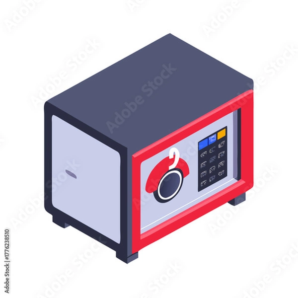 Obraz Safe with combination lock Material SVG Icon