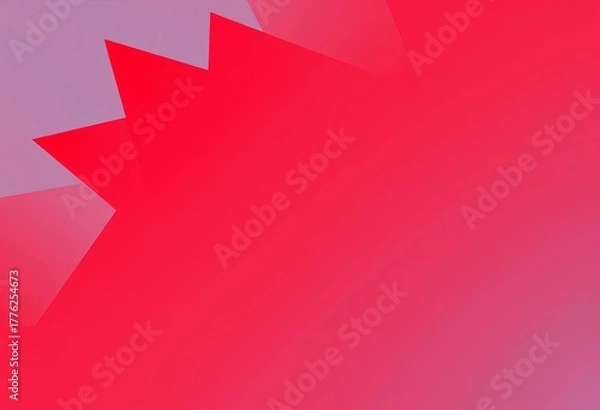 Fototapeta Abstract red gradient geometric shapes on Memphis style background, vector illustration, minimal, illustration