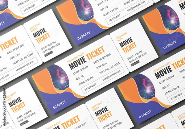 Fototapeta Event Ticket Template