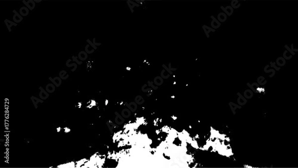 Fototapeta Distressed Black and White Abstract Texture Overlay Grungy Background Design