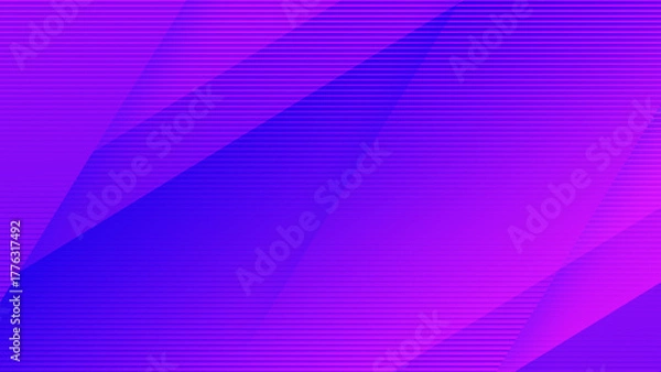 Obraz Abstract creative geometric shape on purple and blue gradient background illustration.