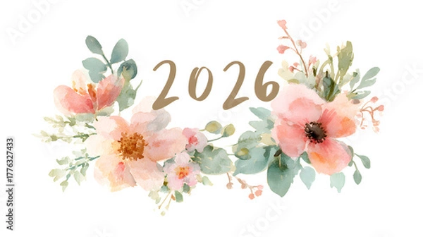 Obraz Elegant Happy New Year 2026 Celebration