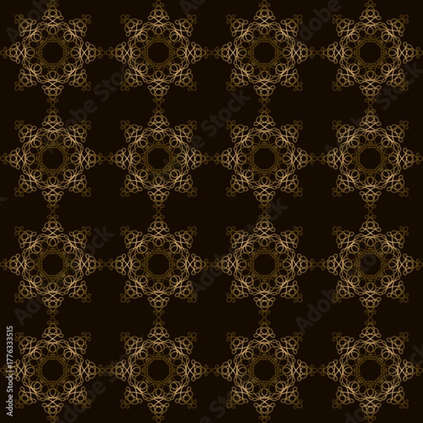 Obraz Original abstract seamless pattern on a brown background