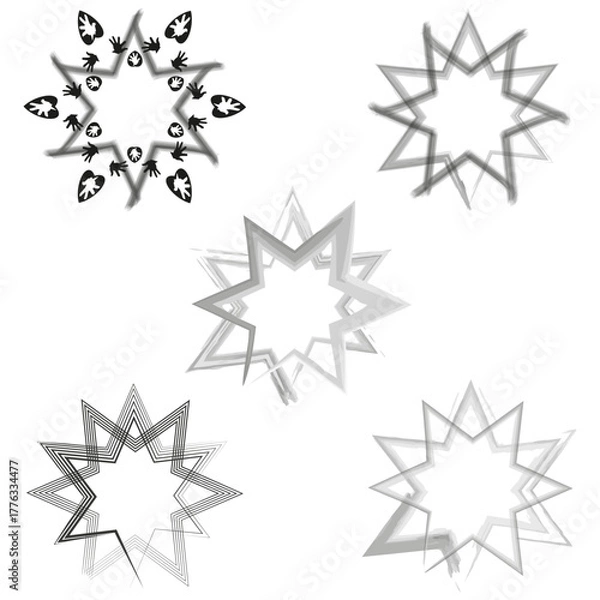 Obraz звезды разные 4