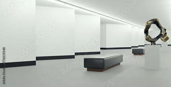 Obraz art gallery mock-up